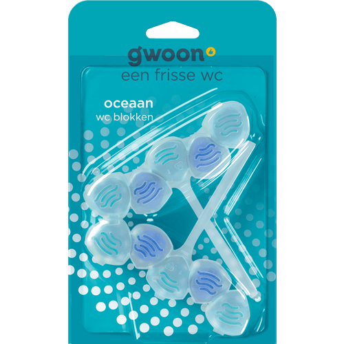 Foto van G'woon Toiletblok power oceaan op witte achtergrond