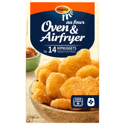 Foto van Mora Oven kipnuggets 14 stuks op witte achtergrond