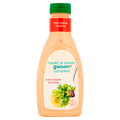 Foto van G'woon Dressing thousand islands op witte achtergrond