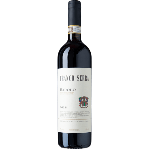 Foto van Franco Serra Barolo docg op witte achtergrond