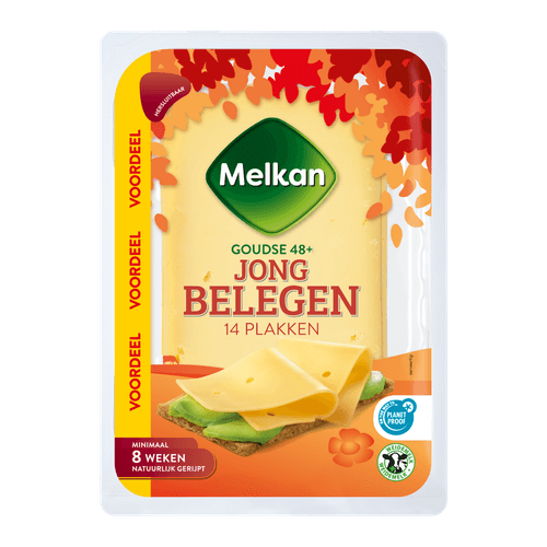 Foto van Melkan Goudse jong belegen 48+ plakken op witte achtergrond