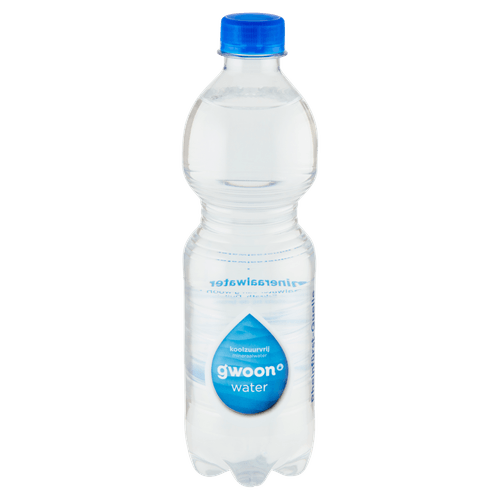 Foto van G'woon Mineraalwater koolzuurvrij op witte achtergrond