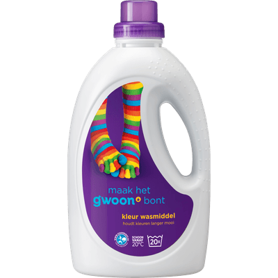 G'woon Vloeibaar wasmiddel kleur 20 wasbeurten - 1,1 liter
