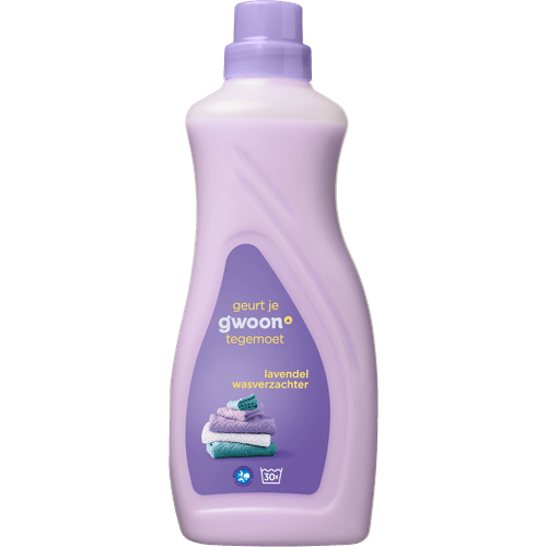 Foto van G'woon Wasverzachter lavendel 30 wasbeurten op witte achtergrond