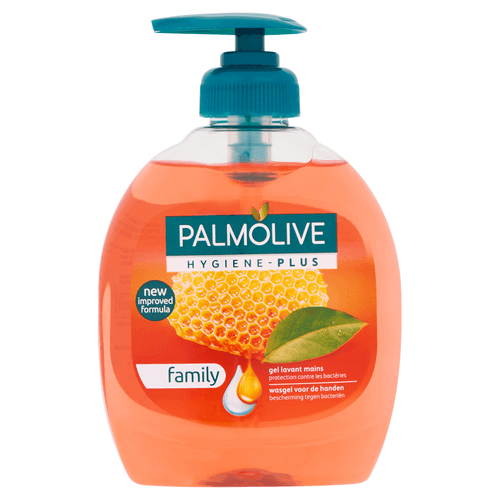 Foto van Palmolive Vloeibare zeep hygiëne plus op witte achtergrond
