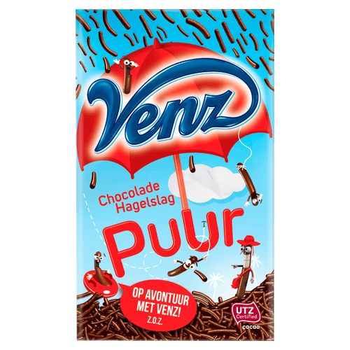 Foto van Venz Hagelslag puur op witte achtergrond