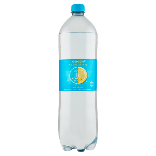 Foto van G'woon Clear citroen op witte achtergrond