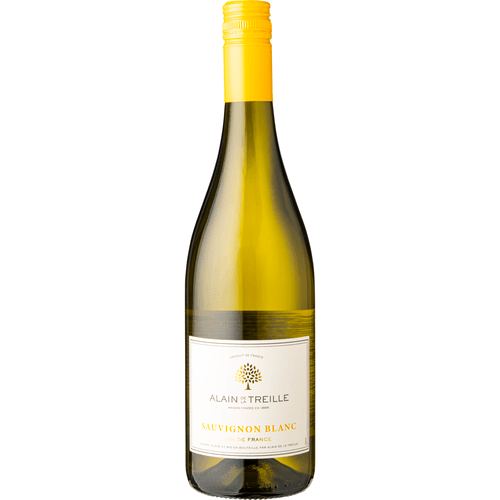 Foto van Alain de la Treille Sauvignon blanc op witte achtergrond