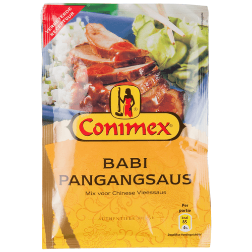 Foto van Conimex Kruidenmix babi pangangsaus op witte achtergrond