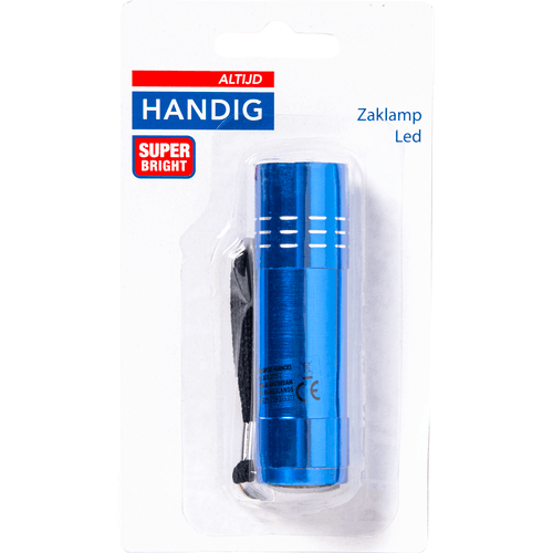 Foto van Altijd handig Zaklamp aluminium op witte achtergrond