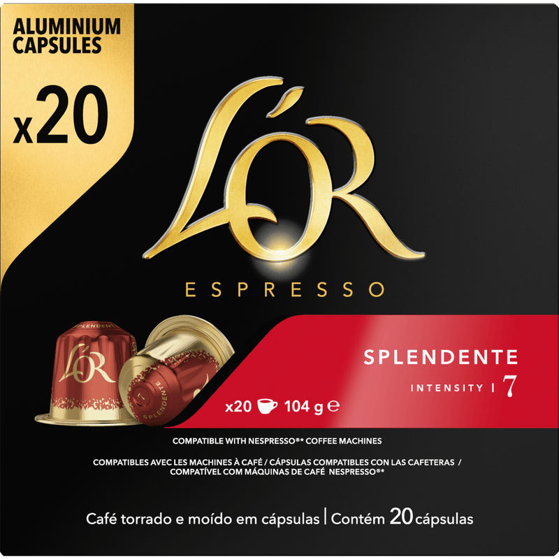 L'Or Koffiecups splendente