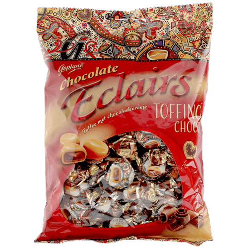 Foto van Bedo Chocolate eclairs op witte achtergrond