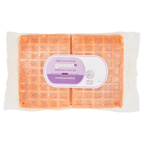 Foto van G'woon Sneeuwwafels op witte achtergrond