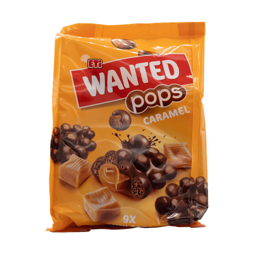 Foto van Eti Wanted pops caramel op witte achtergrond
