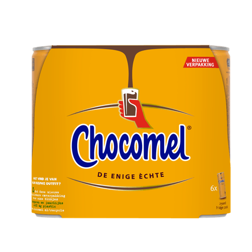 Foto van Chocomel Vol 6x25 cl op witte achtergrond