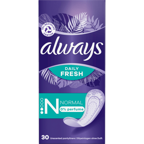 Foto van Always Inlegkruisjes dailies fresh & protect normal op witte achtergrond