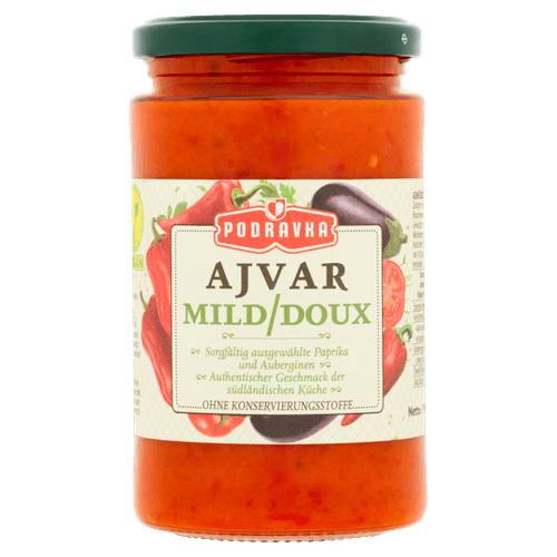 Foto van Podravka Ajvar mild op witte achtergrond