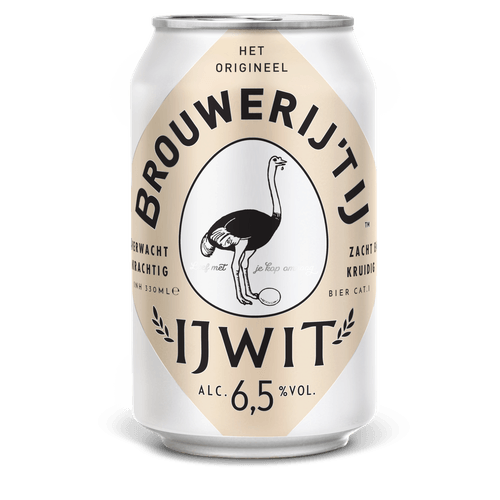 Foto van Brouwerij 't IJ Ijwit op witte achtergrond