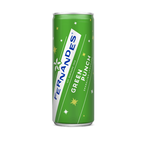 Foto van Fernandes Green punch 4x25cl op witte achtergrond
