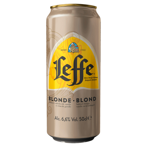 Foto van Leffe Blond op witte achtergrond