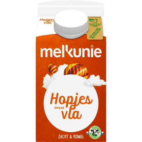 Foto van Melkunie Hopjesvla op witte achtergrond