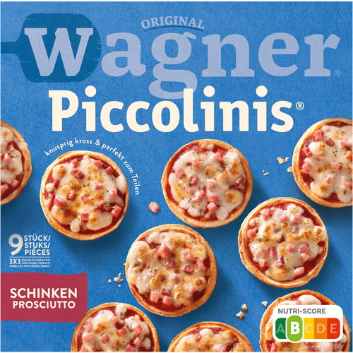 Foto van Wagner Piccolinis prosciutto 9 stuks op witte achtergrond