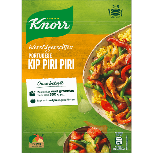 Foto van Knorr Wereldgerecht kip piri piri op witte achtergrond