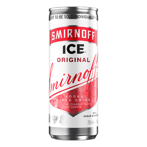 Foto van Smirnoff Ice op witte achtergrond
