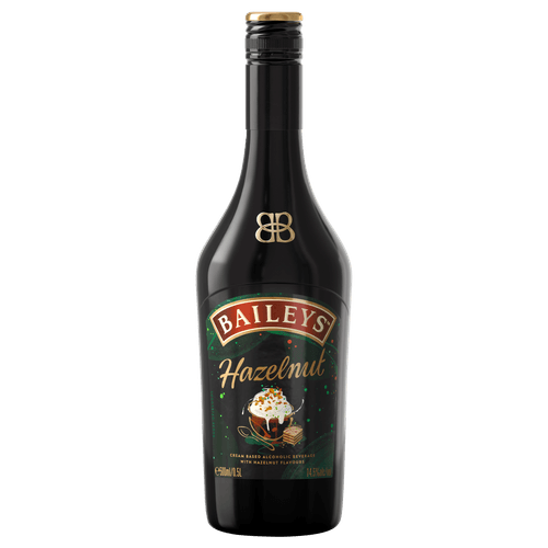 Foto van Baileys Likeur hazelnoot op witte achtergrond