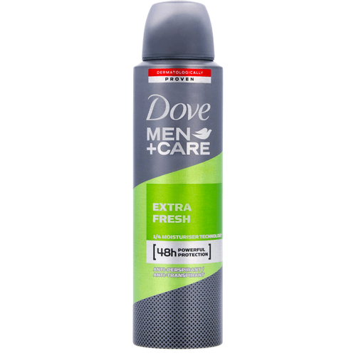 Foto van Dove Deospray men extra fresh op witte achtergrond