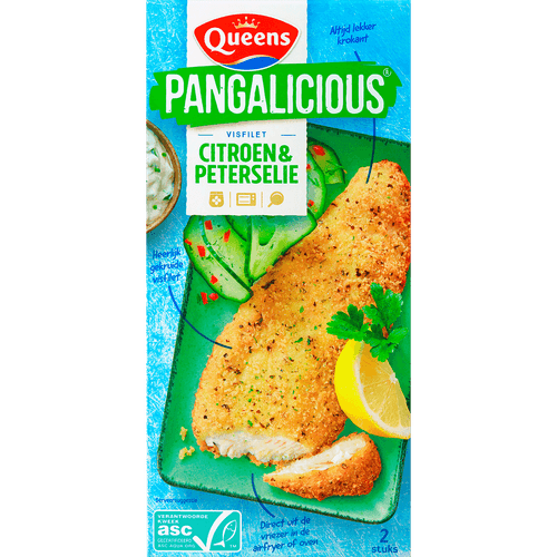 Foto van Queens Pangalicious citroen-peterselie op witte achtergrond