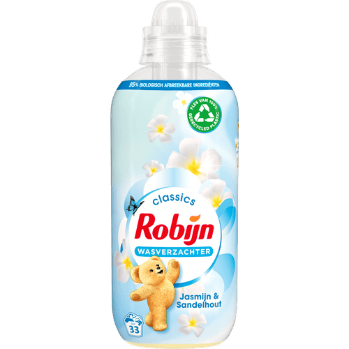 Foto van Robijn Wasverzachter jasmijn & sandelhout 33 wasbeurten op witte achtergrond