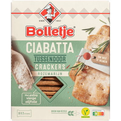 Bolletje Ciabatta tussendoor crackers rozemarijn - 190 g