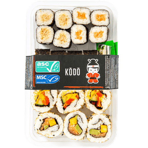 Foto van Sushi Ran Kodo op witte achtergrond