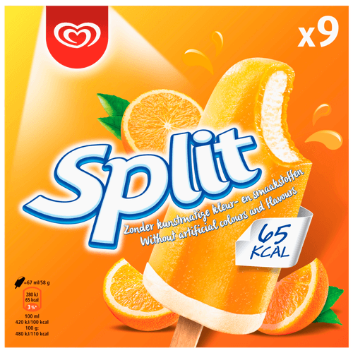 Foto van Ola Sinas split 9 stuks op witte achtergrond