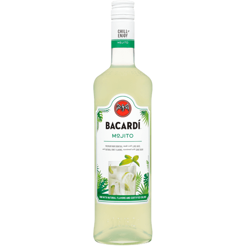 Foto van Bacardi Mojito rts op witte achtergrond