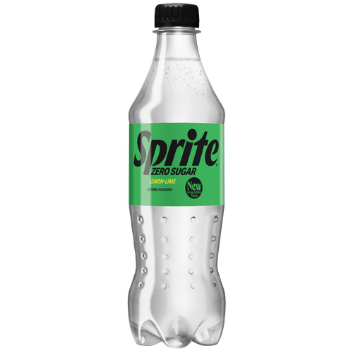 Foto van Sprite Lemon-lime zero sugar op witte achtergrond