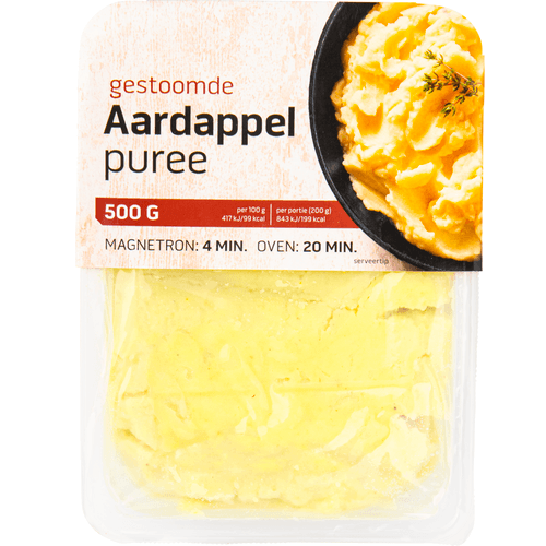 Foto van Aardappelpuree op witte achtergrond