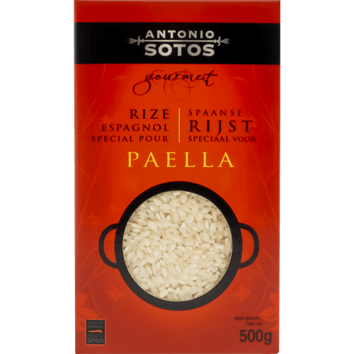 Foto van Antonio Sotos Paella rijst op witte achtergrond