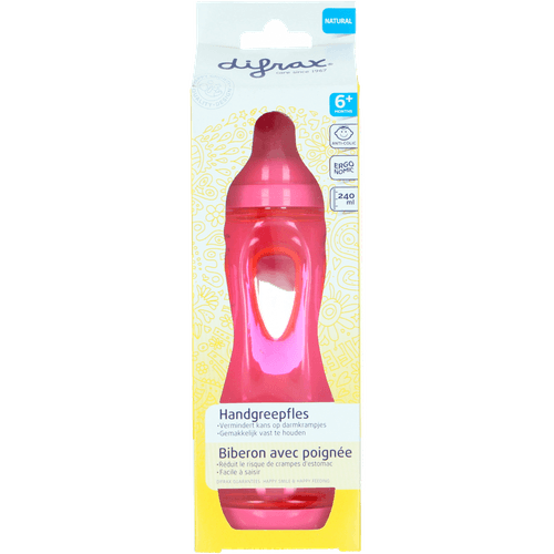 Foto van Difrax Handgreep fles 250ml op witte achtergrond