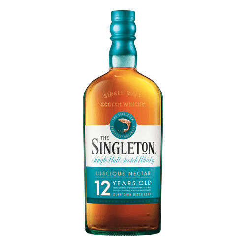 Foto van Singleton Whisky 12 years op witte achtergrond