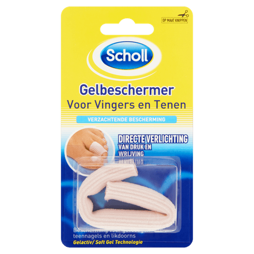 Foto van Scholl Gelbeschermer vingers-tenen op witte achtergrond