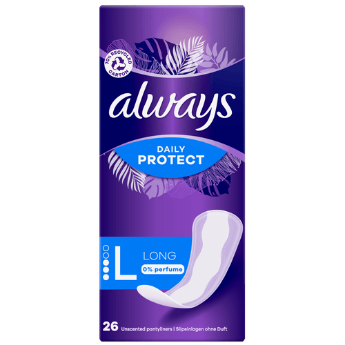 Foto van Always Inlegkruisjes dailies fresh & protect large op witte achtergrond