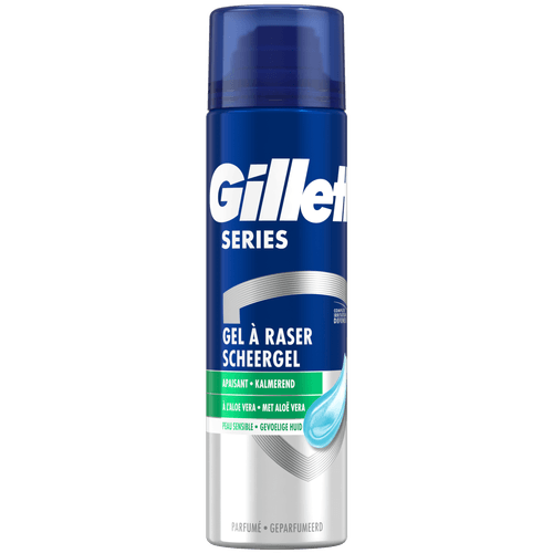 Foto van Gillette Scheergel series gevoelige huid op witte achtergrond