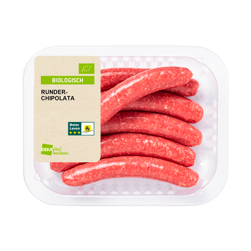 Foto van DekaVers Biologisch Runderchipolata 6 stuks op witte achtergrond