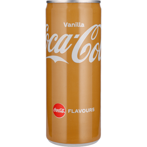 Foto van Coca-Cola Regular vanilla op witte achtergrond