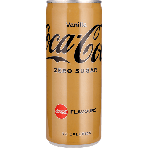 Foto van Coca-Cola Zero vanilla op witte achtergrond