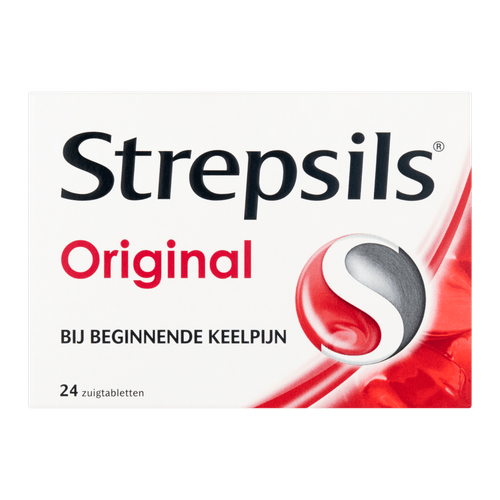 Foto van Strepsils Zuigtabletten original op witte achtergrond