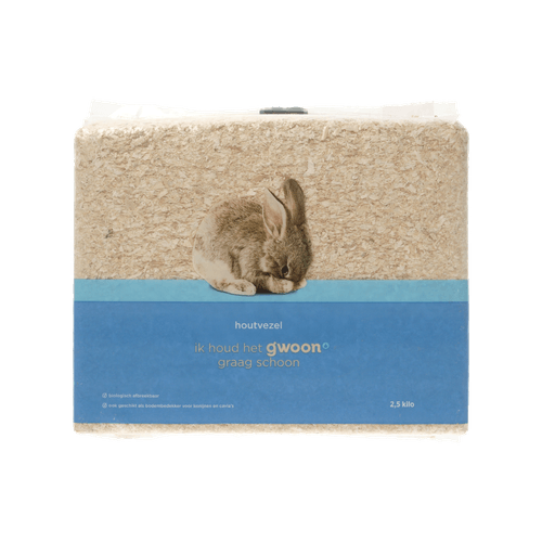 Foto van G'woon Houtvezels op witte achtergrond