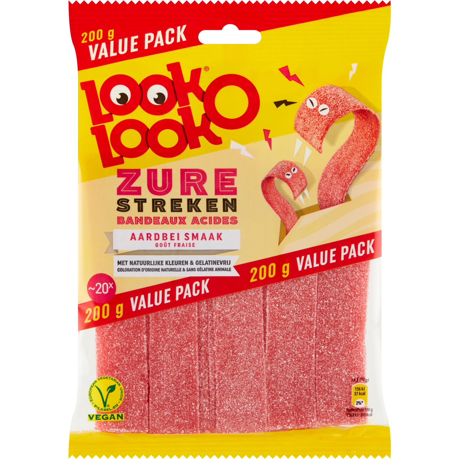 Look O Look Zure streken aardbei smaak